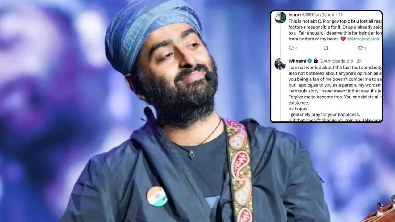 Arijit Singh have befitting reply as one of his fan tried to slam him for supporting cjp protest in jantar mantar