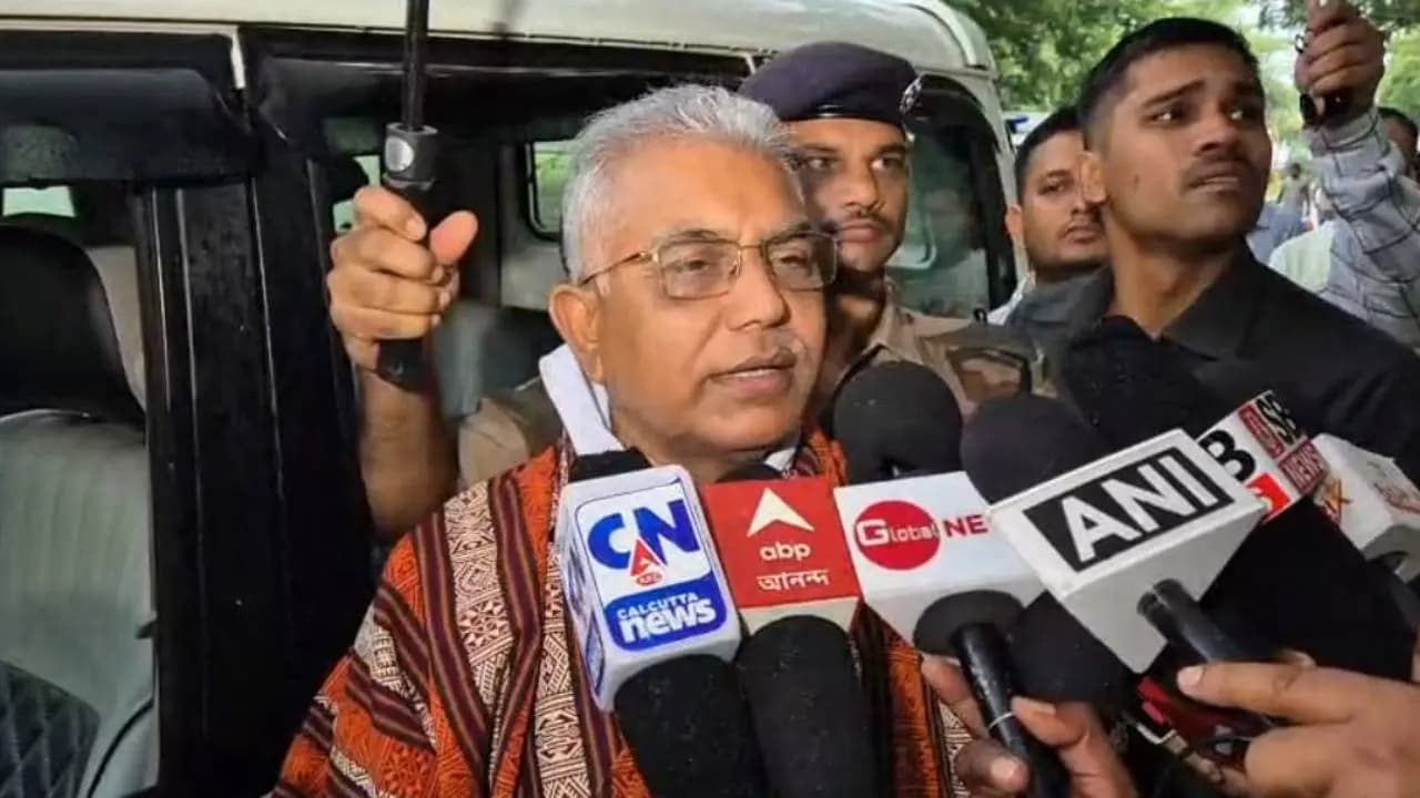 Dilip Ghosh Slams Mamata Banerjee, Rahul Gandhi Over Opposition Protest in Delhi