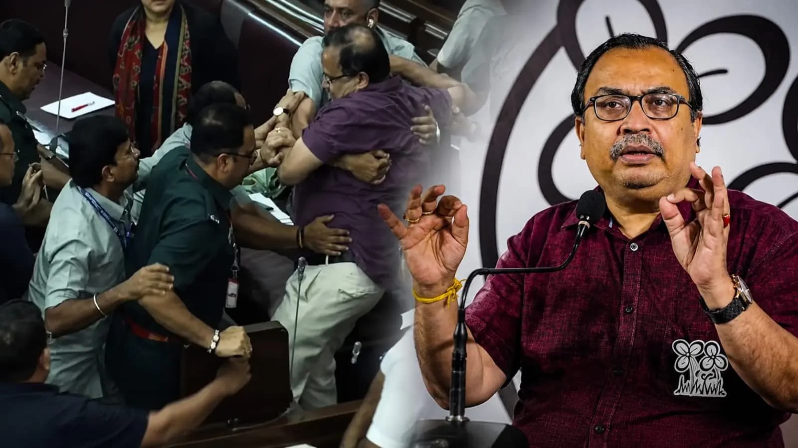 kunal ghosh  akhruzzaman clash in assembly sources claimed beleghata mla suspended
