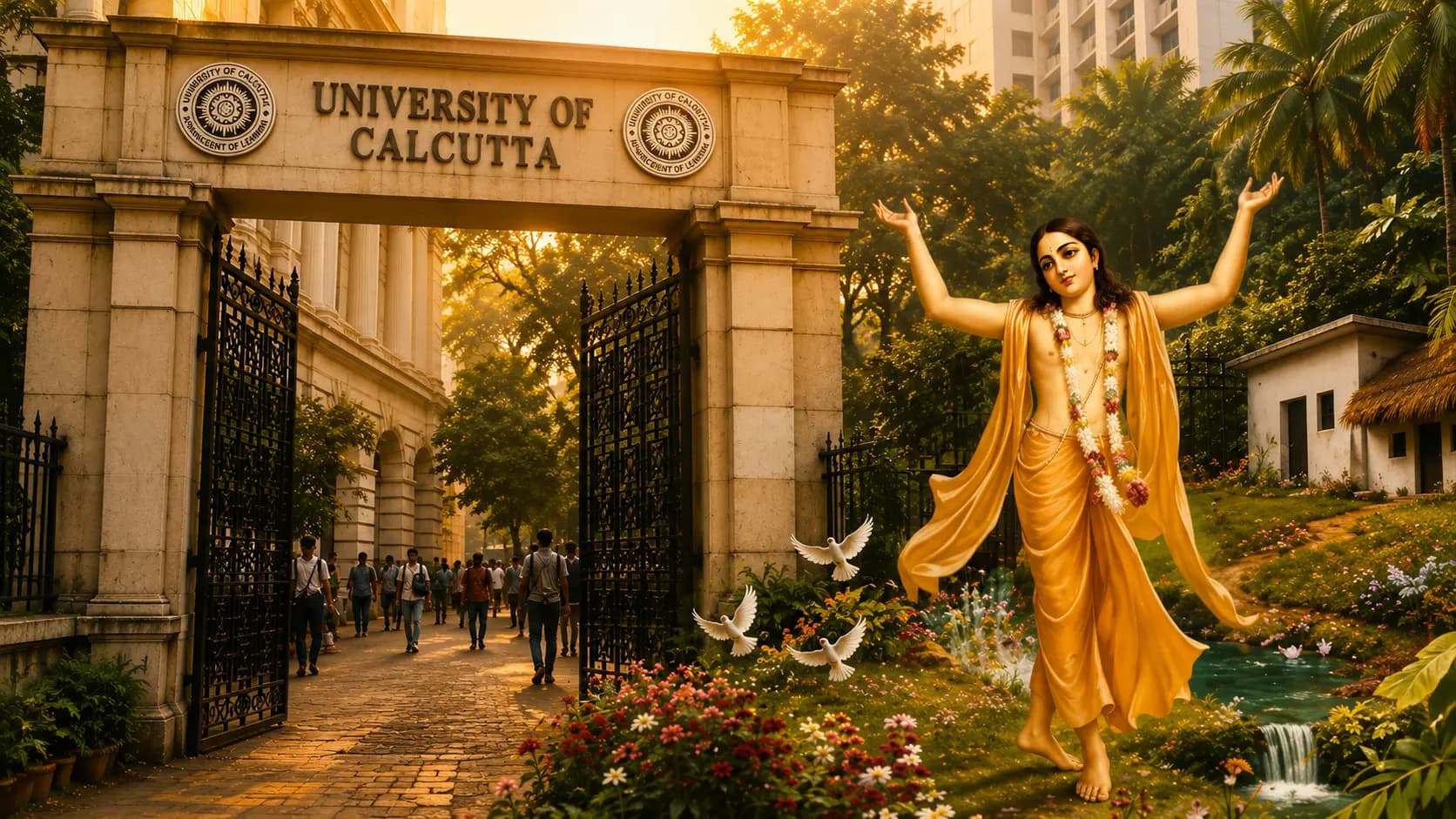 Calcutta University: A special dedicated centre to study and research of Sri Chaitanya is being opened at the University of Calcutta 