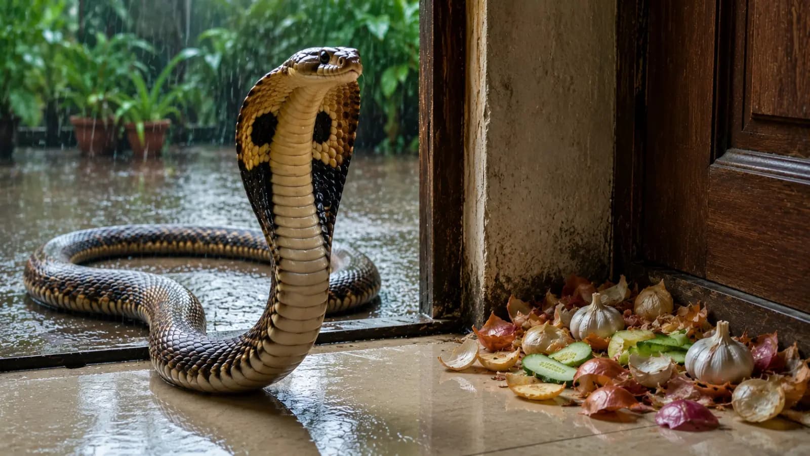 Snake Prevention Tips: Onion Skin Garlic Salt Home Remedy Monsoon Snake Control 