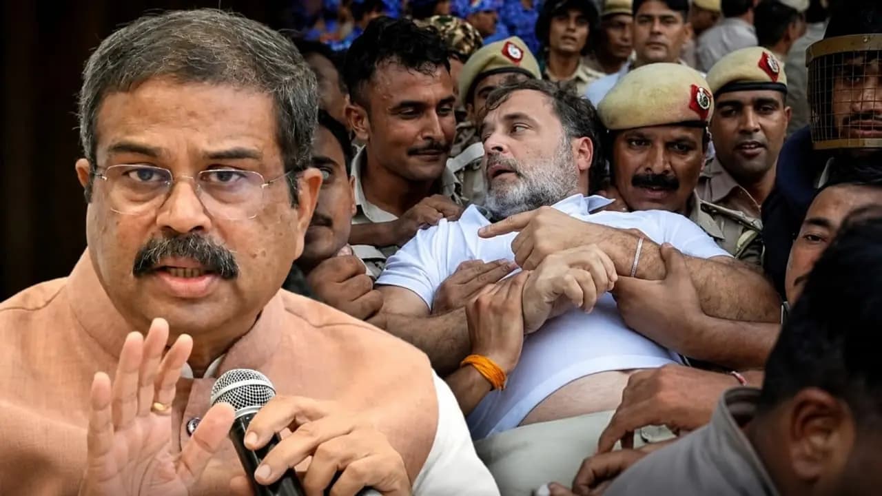 CJP Protest In Jantar Mantar: Education Minister makes explosive remarks against Rahul! What do the protesters intend to trigger in the name of agitation? Dharmendra Pradhan speaks out