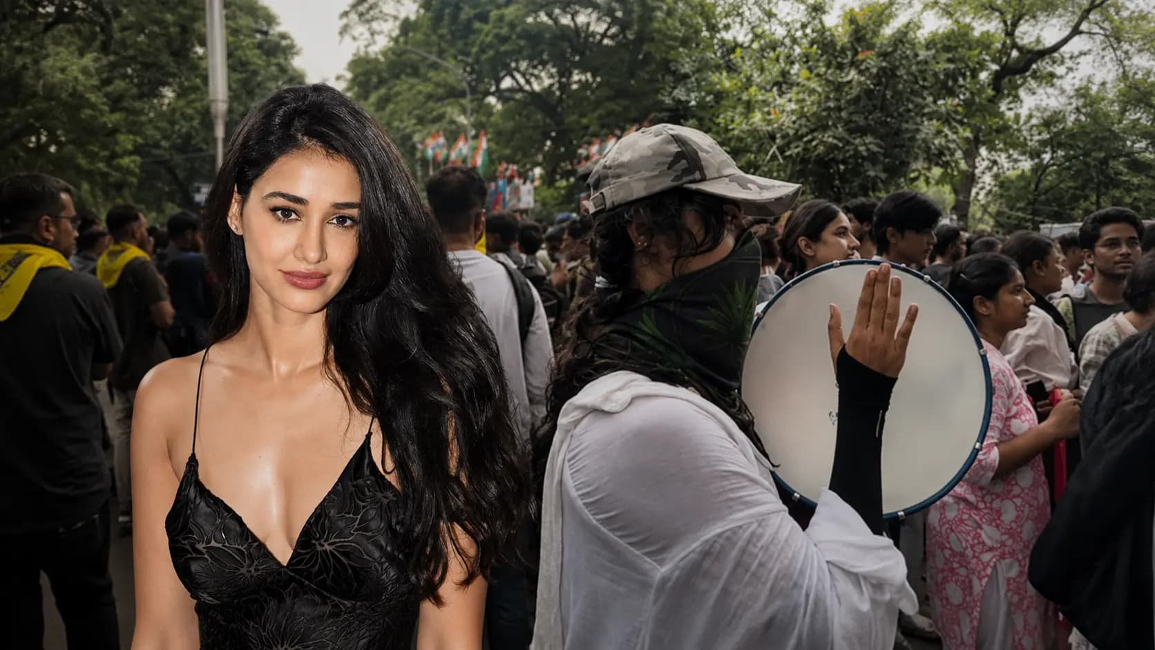 Disha Patani s sister Khushboo Patani attends NEET protest incognito and praises Gen Z for keeping peaceful spirit despite violence