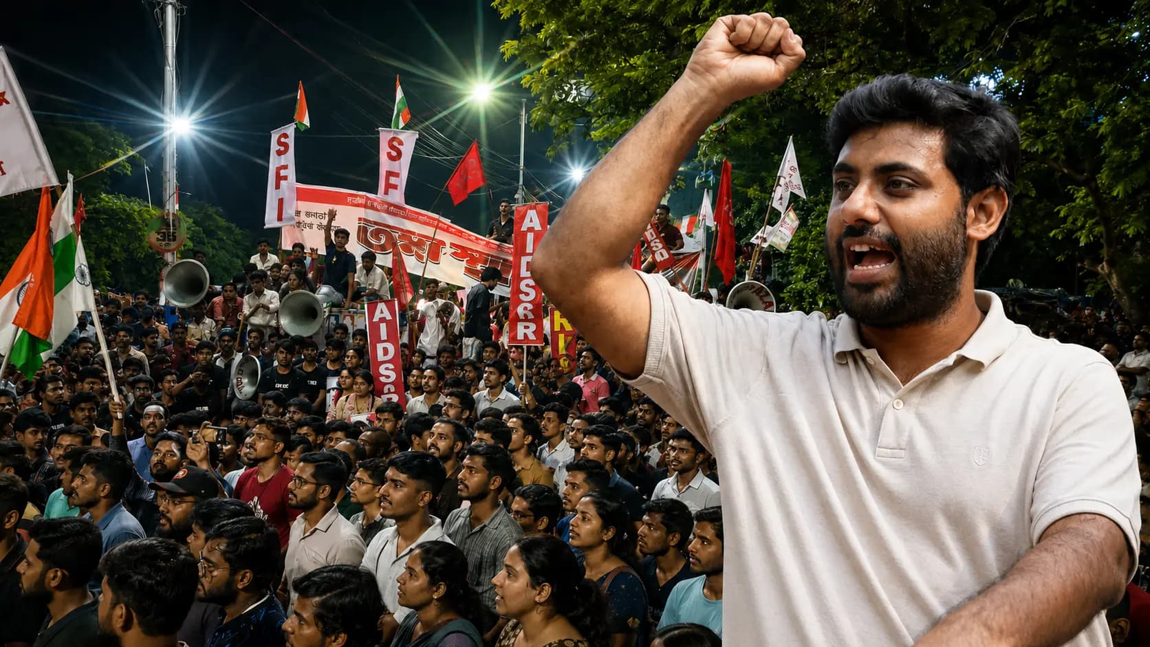 SFI srijan bhattacharya released press statement on nation wide crack down on CJP protestors