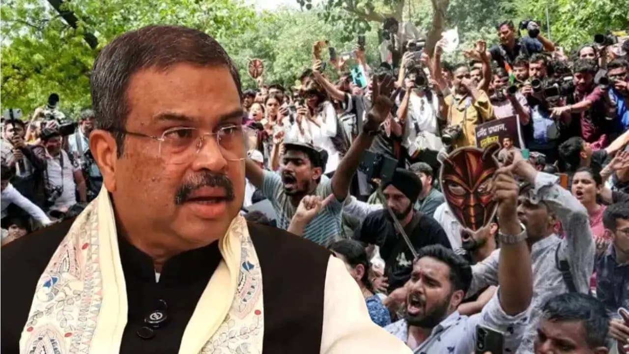 Joy at Jantar Mantar as Education Minister Dharmendra Pradhan Steps Down Amid Protests