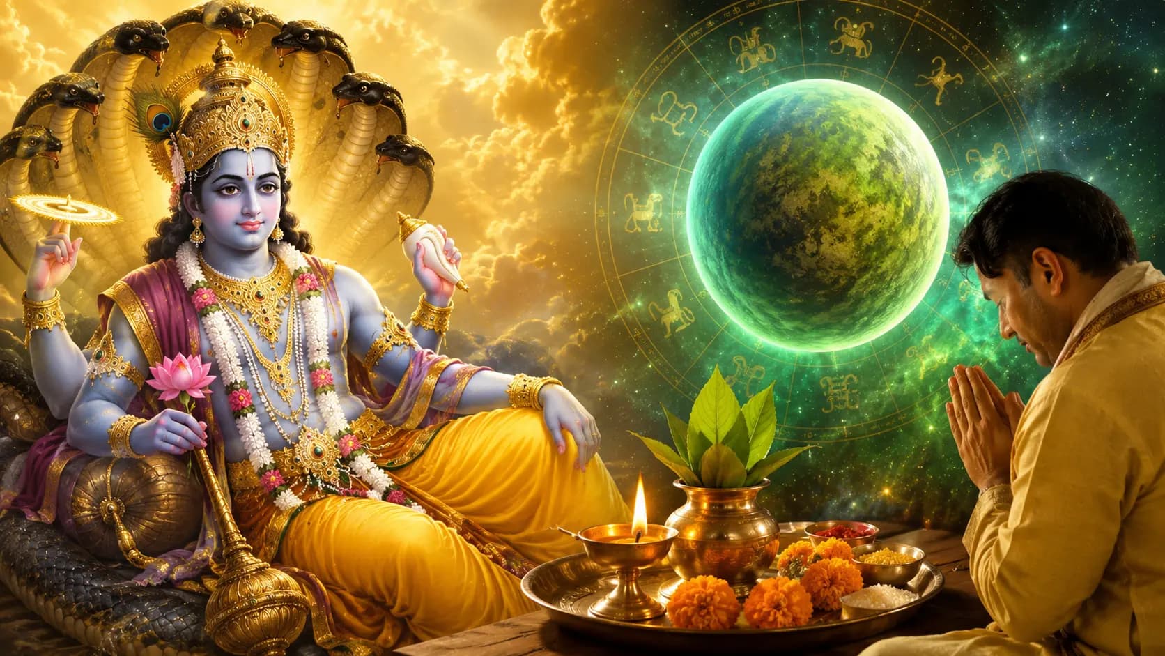 Mercury Transit: Worshiping lord vishnu will remove obstacles 
