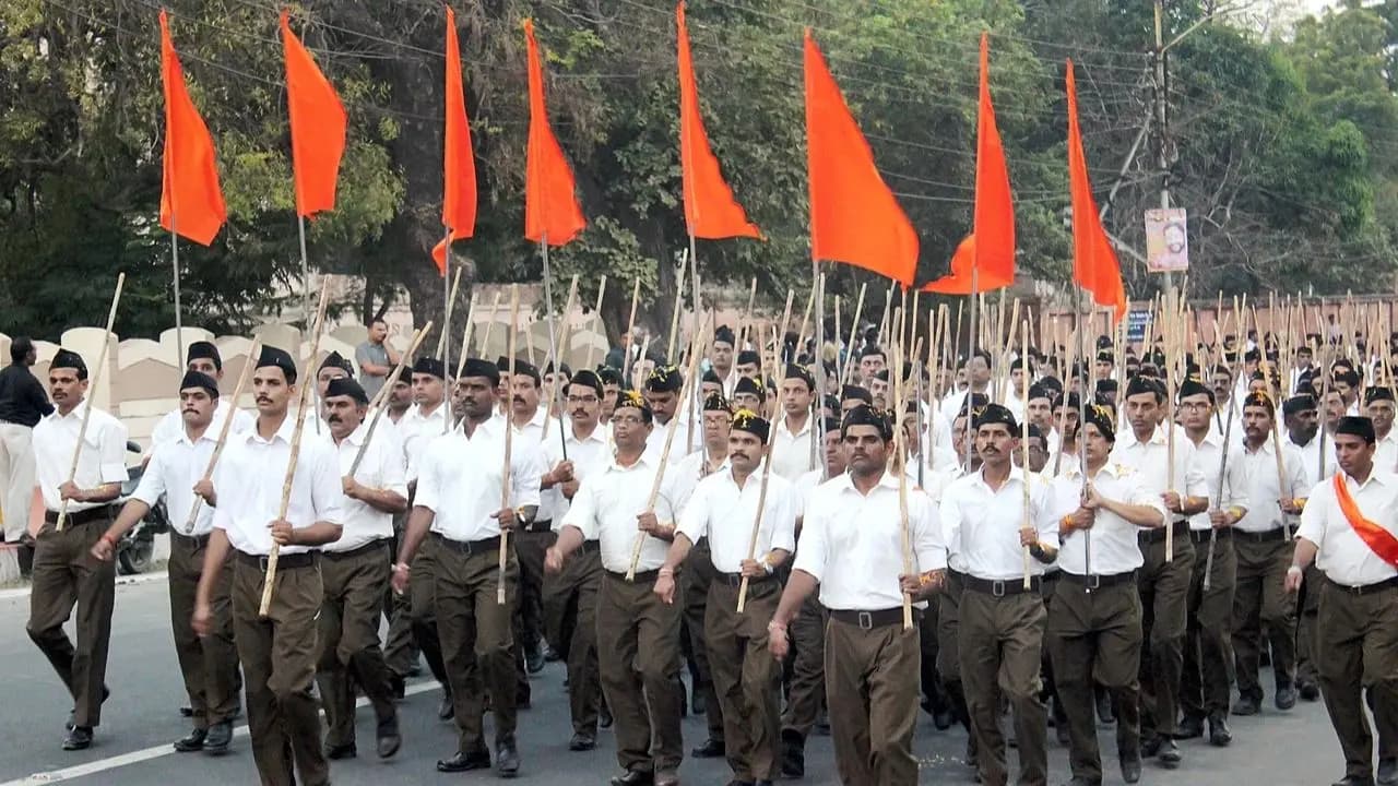 Sangh Parivar Protest: Sangh Parivar takes to the streets to protest violence by leftist students in Dharmatala calls for twin mega rallies on Tuesday afternoon