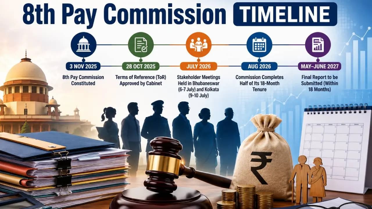 8th Pay Commission Timeline: Finance Ministry Clarifies Report Will Be Submitted Within 18 Months