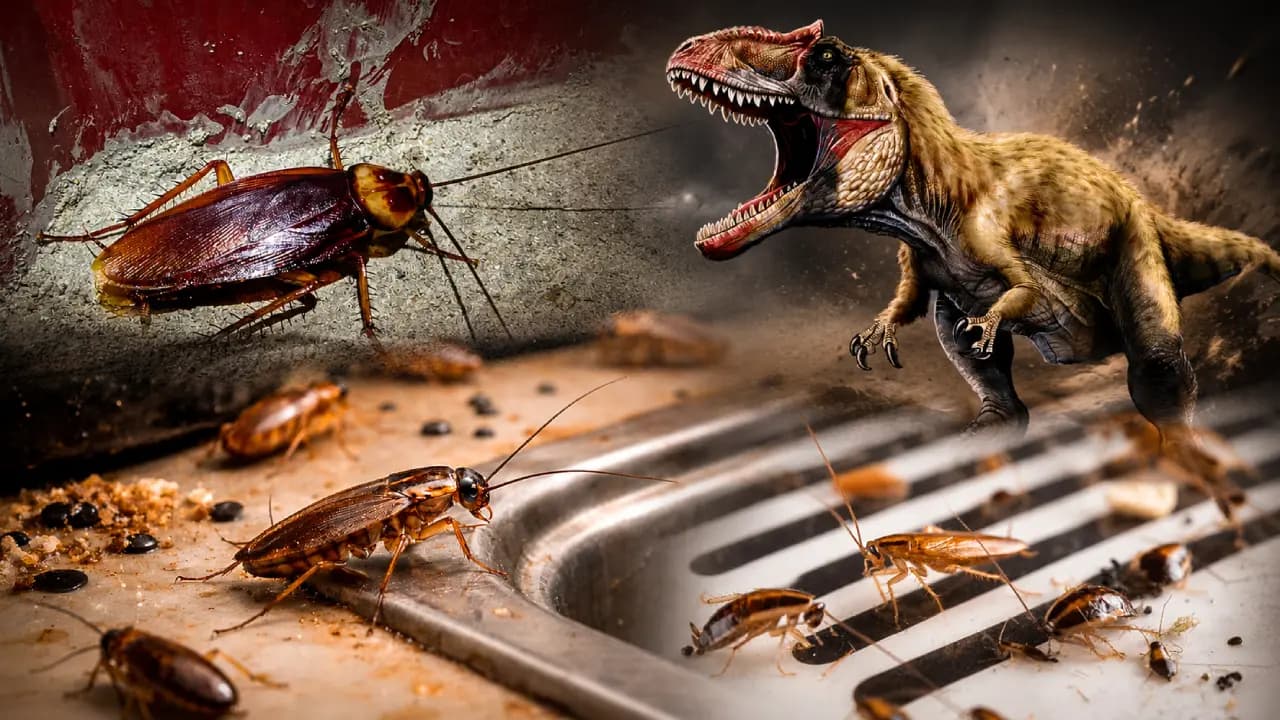 Survival of Cockroaches: Before dinosaur these creates roamed the Earth can survive nuclear attacks and any weather