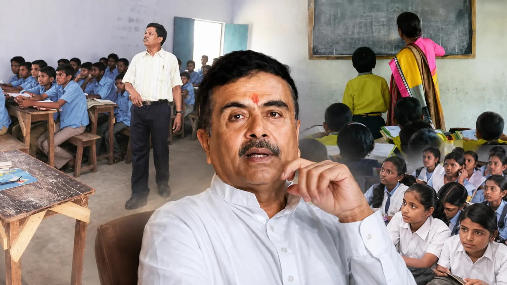 Suvendu Adhikari On Teacher Recruitment: Massive salary hike for para-teachers 50000 to be recruited this academic year How much is the pay increasing CM makes a big announcement 
