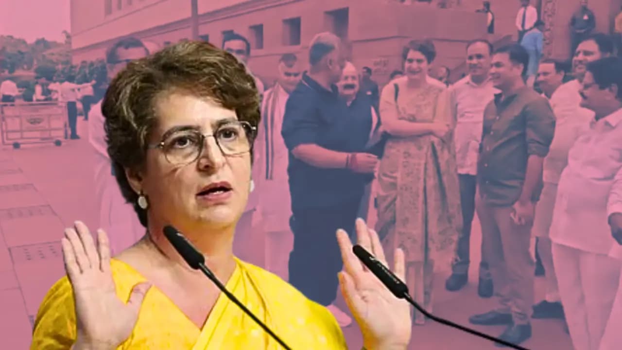 Congress Priyanka Gandhi at parliaent says some MPs went from our side to yours and then know to whom she was saying this