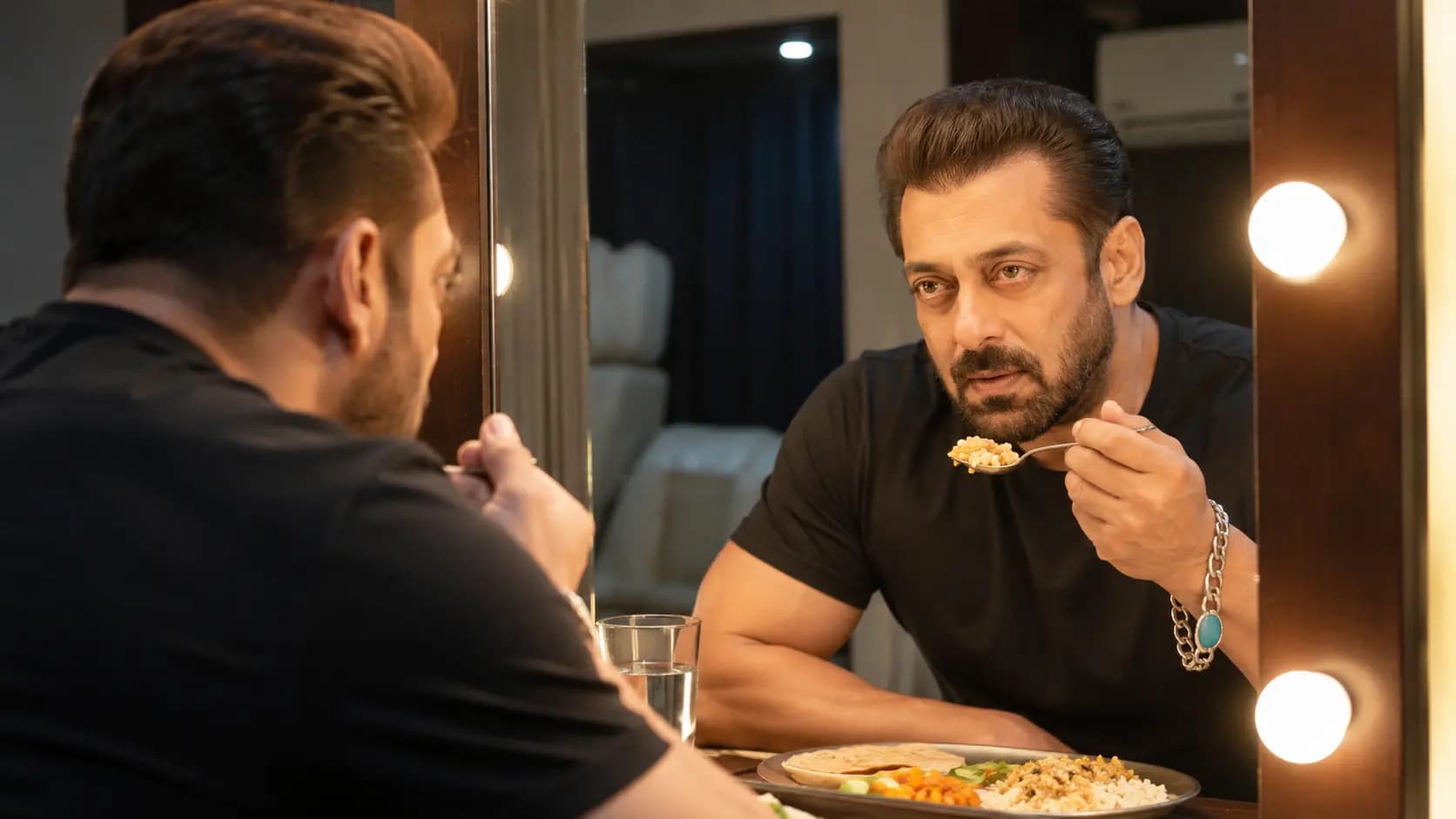 Salman Khan Weired Habit actor places a mirror in front of himself whenever he eats! What is the reason behind