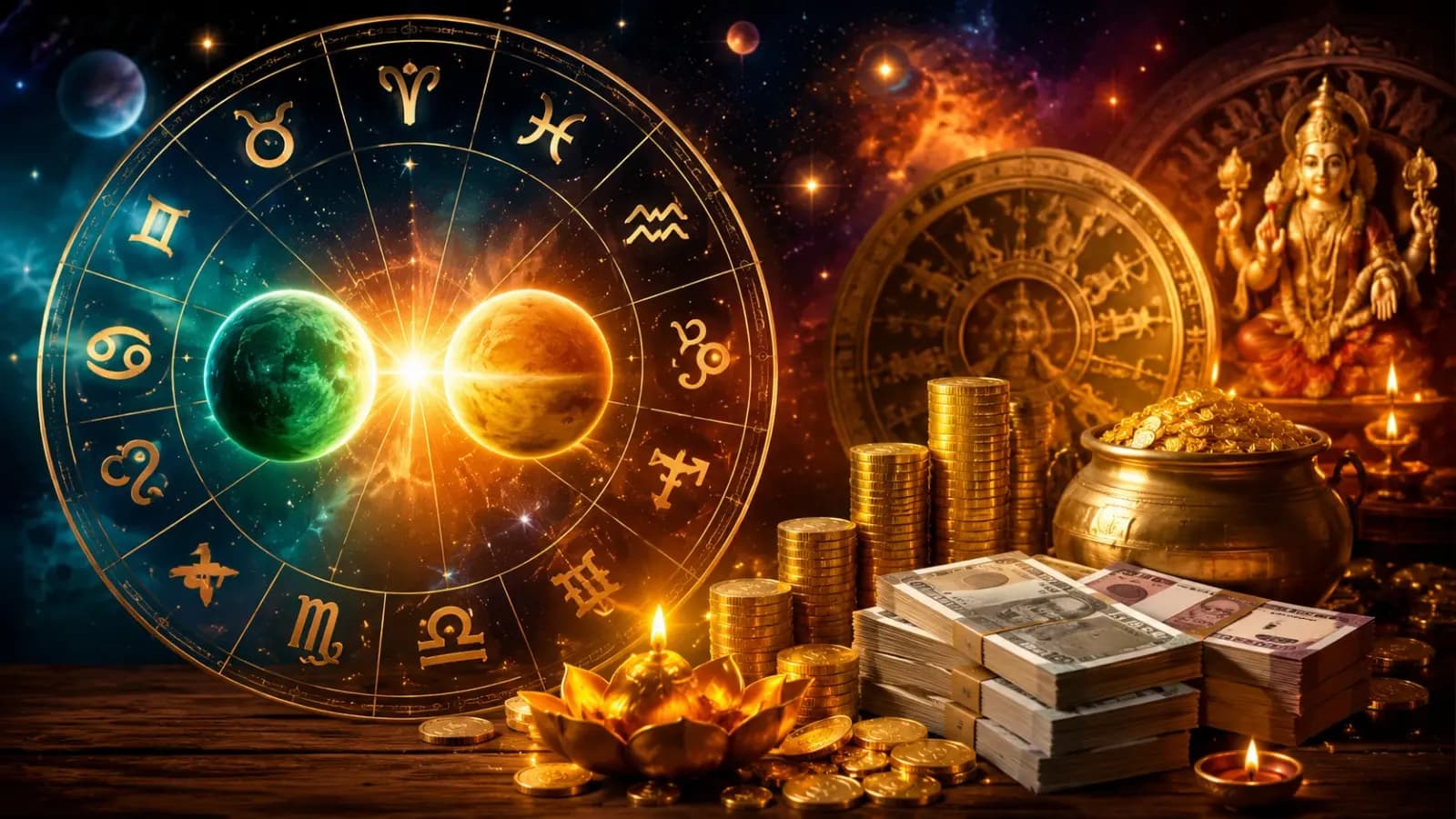 Budh Shukra Labh Drishti Yog 2026: MercuryVenus Conjunction to Benefit 4 Zodiac Signs From August 13