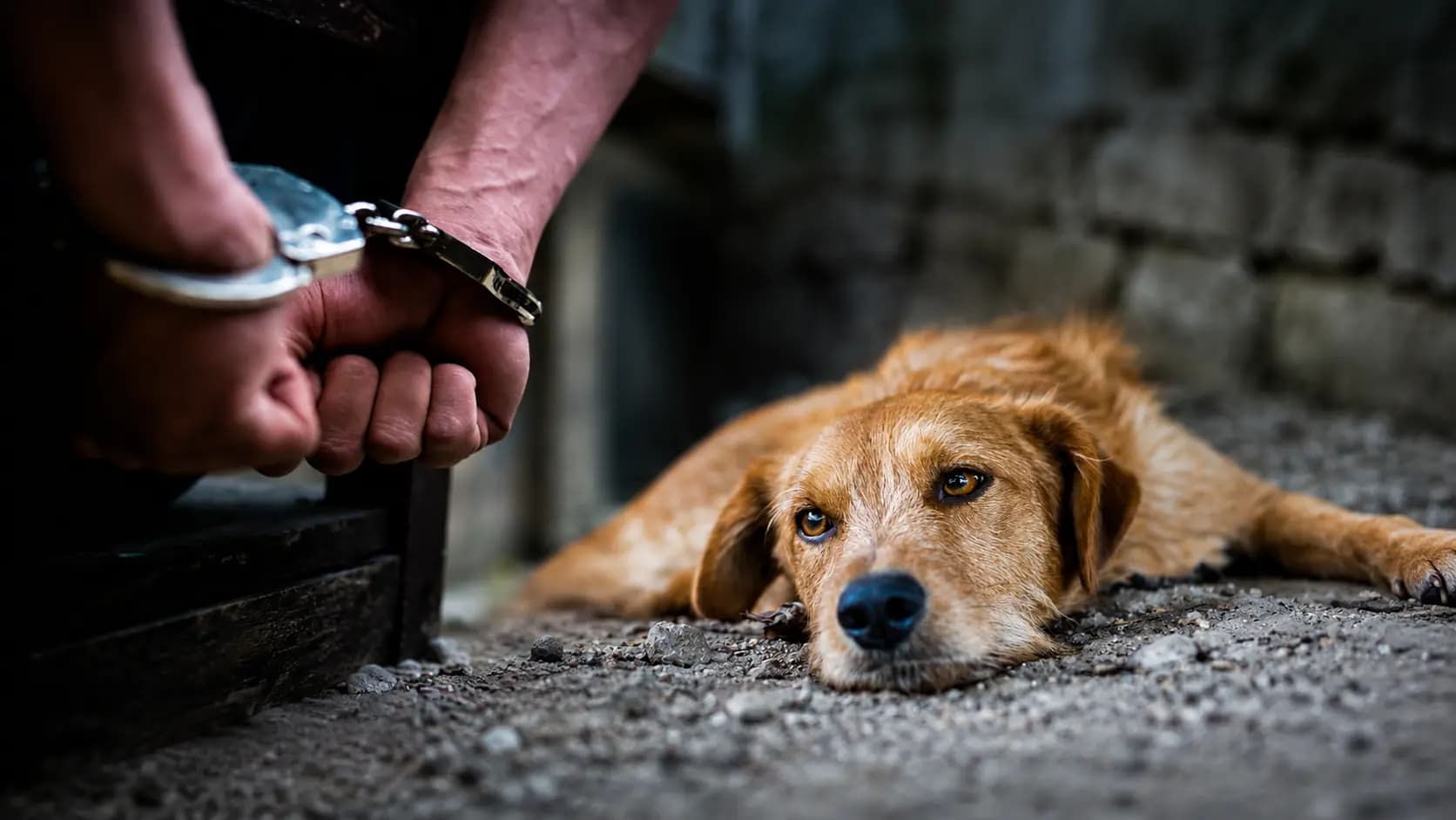 A man shot a dog in the head after it entered his house 