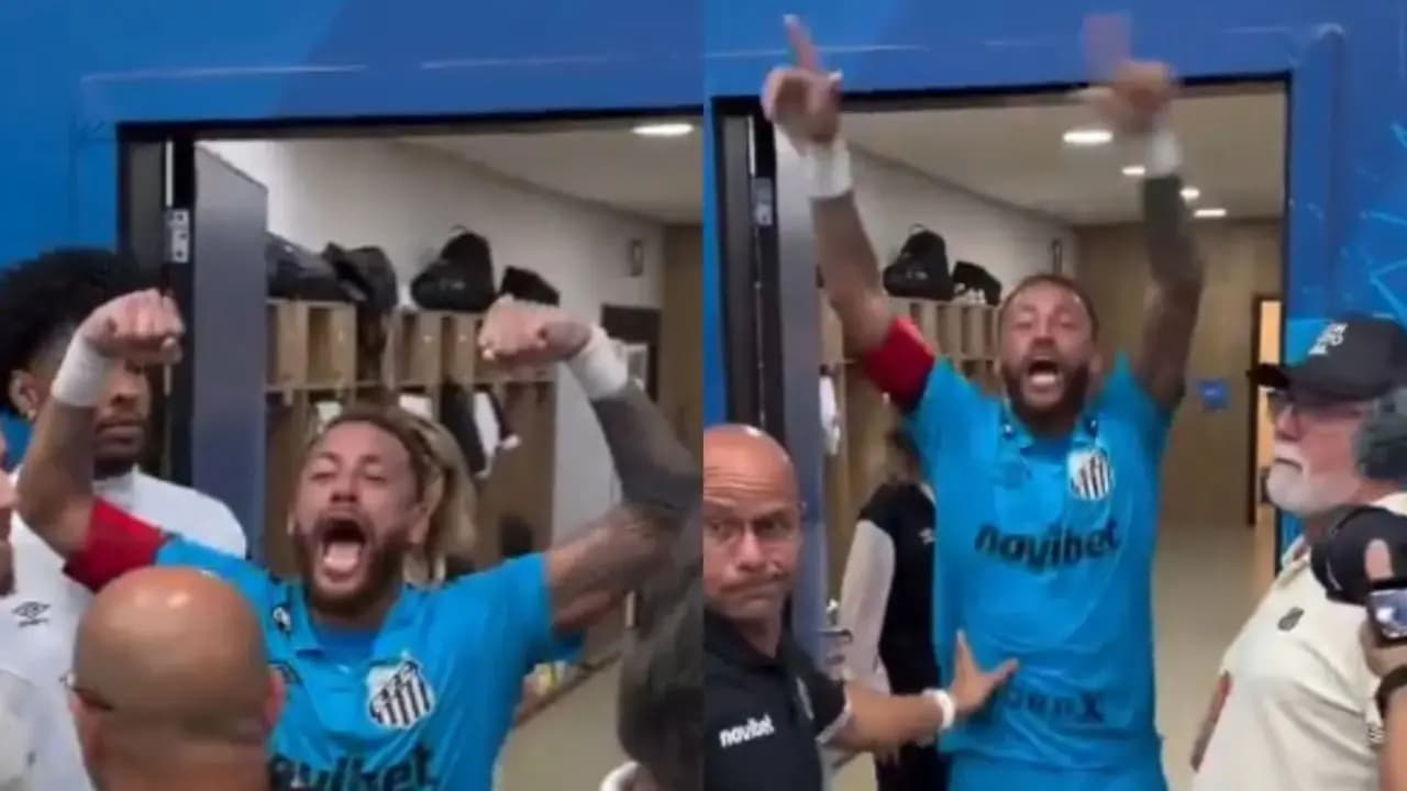 Neymar involved in heated altercation with referees and fans after Santos match against Remo