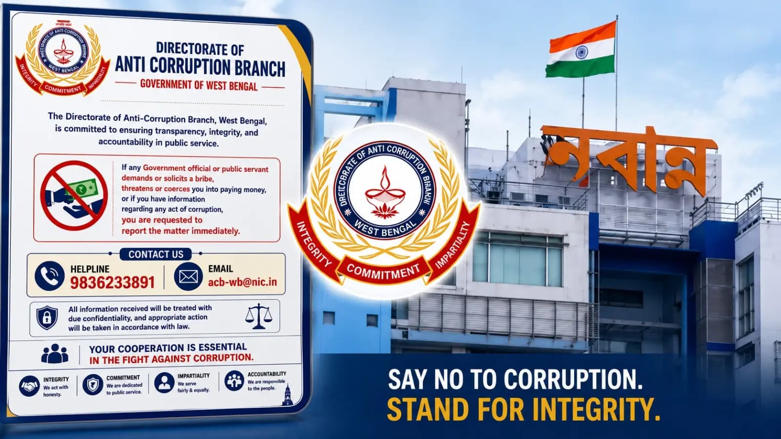 West Bengal Govt Strengthens Anti-Corruption Branch, Launches Helpline and Email for Public Complaints