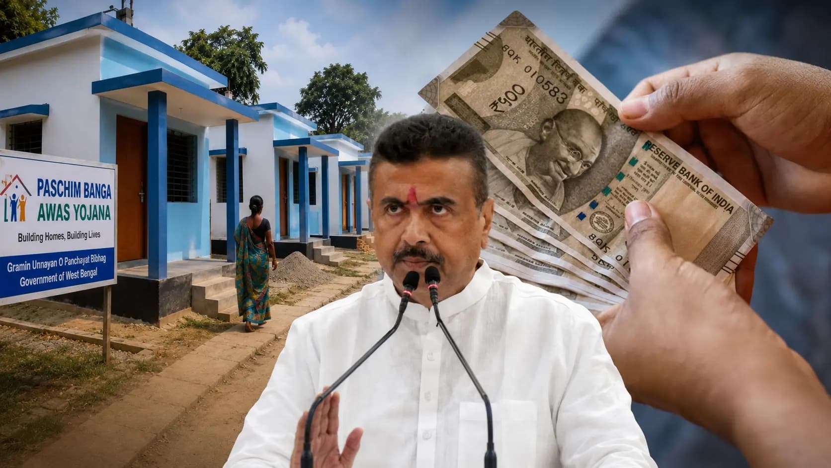 Suvendu Adhikari On Govt Schemes: grantsGovernment grants for house construction plus additional grants worth thousands from other government schemes a major announcement by CM Suvendu Adhikari 