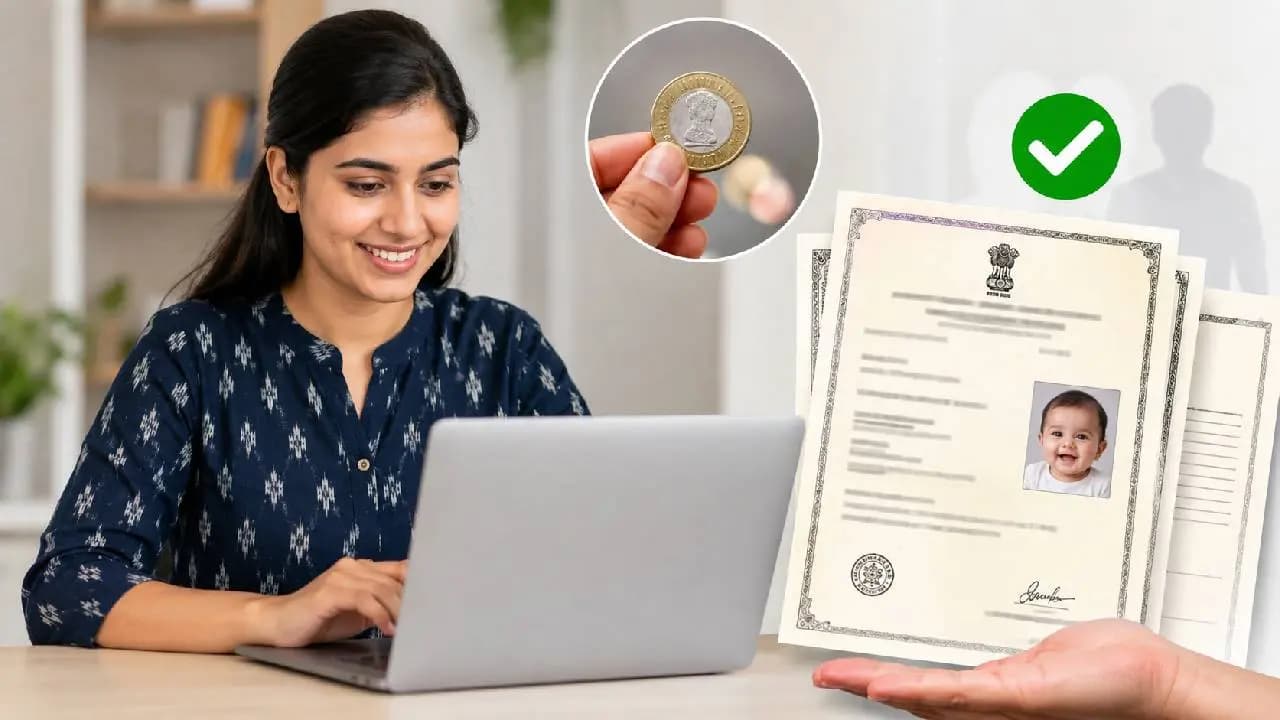 Digital Birth Certificate can be created from Home in Easy Steps with Only 10 Rupees