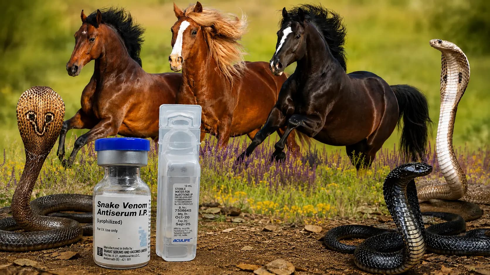 Horse Blood In Anti-Snake Venom