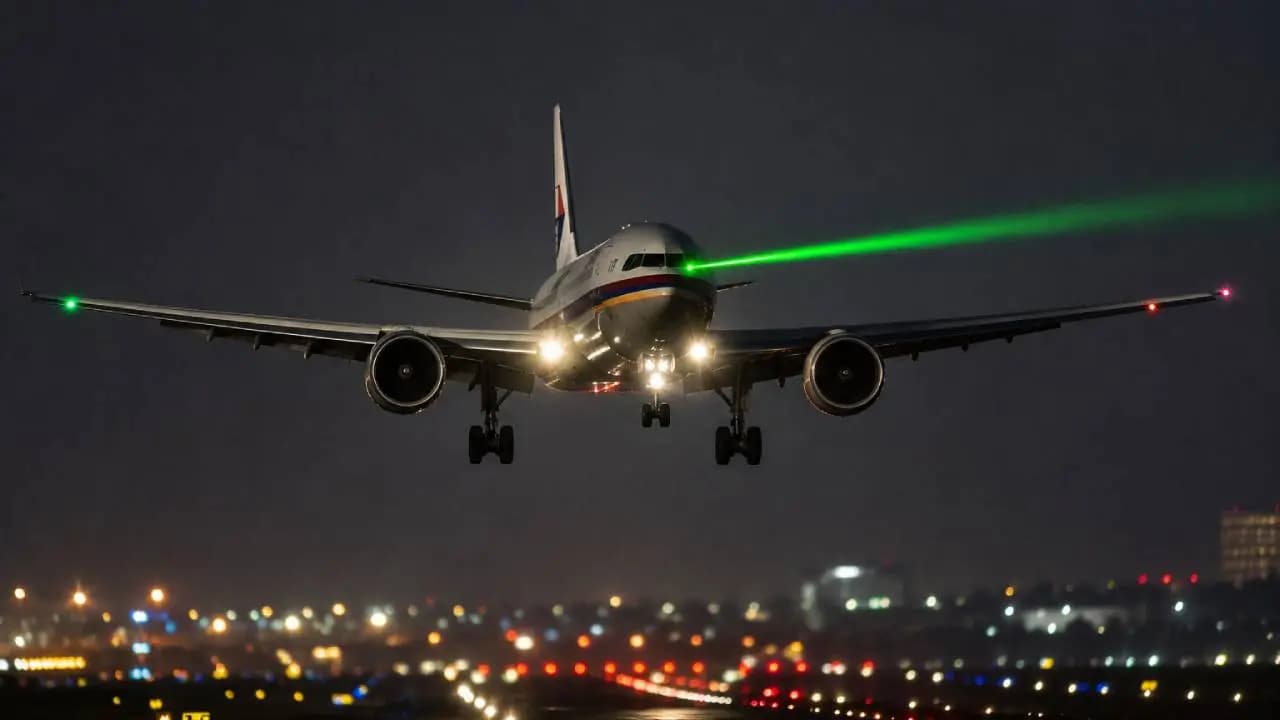 Malaysia Airlines Pilot Faces Laser Beam Distraction While Landing in Kolkata From Barasat Direction