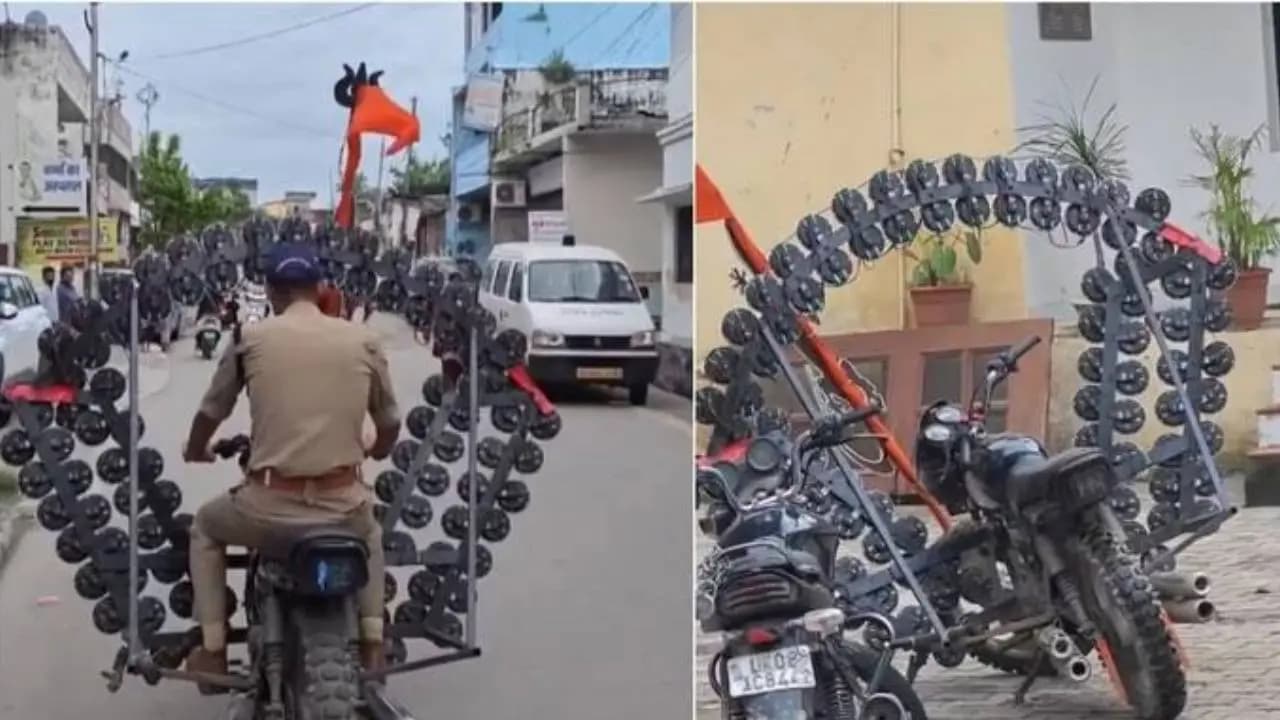 Haridwar Police Seize Bike Fitted With 500 Horns During Kanwar Yatra