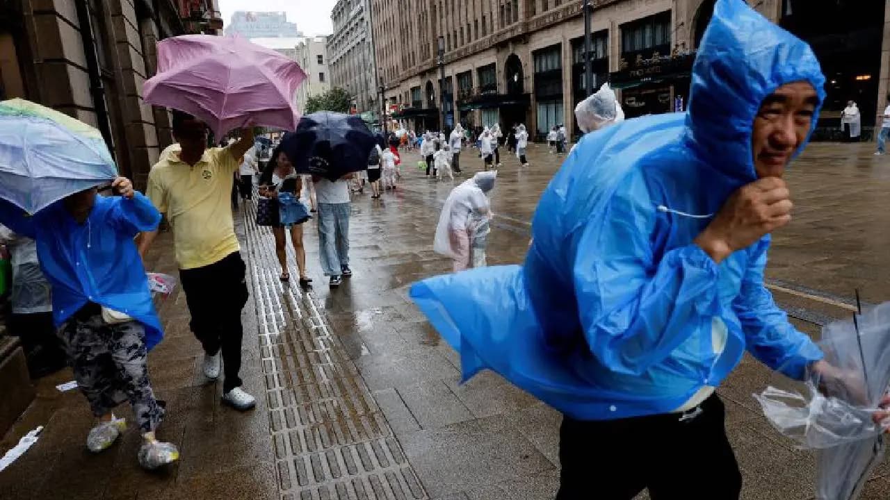 Typhoon Dolphin Update: Typhoon Dolphin Hit China’s Zhejiang Province with 150 kmph Winds, Flooded Several Areas, Heavy Rainfall Warning 