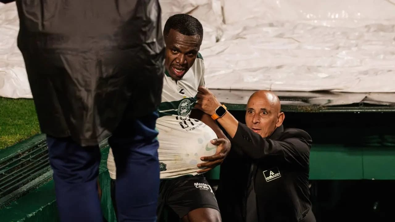 Brazilian soccer player Jacy Maranhaos celebration turned into an unfortunate one in a Brazilian league match 