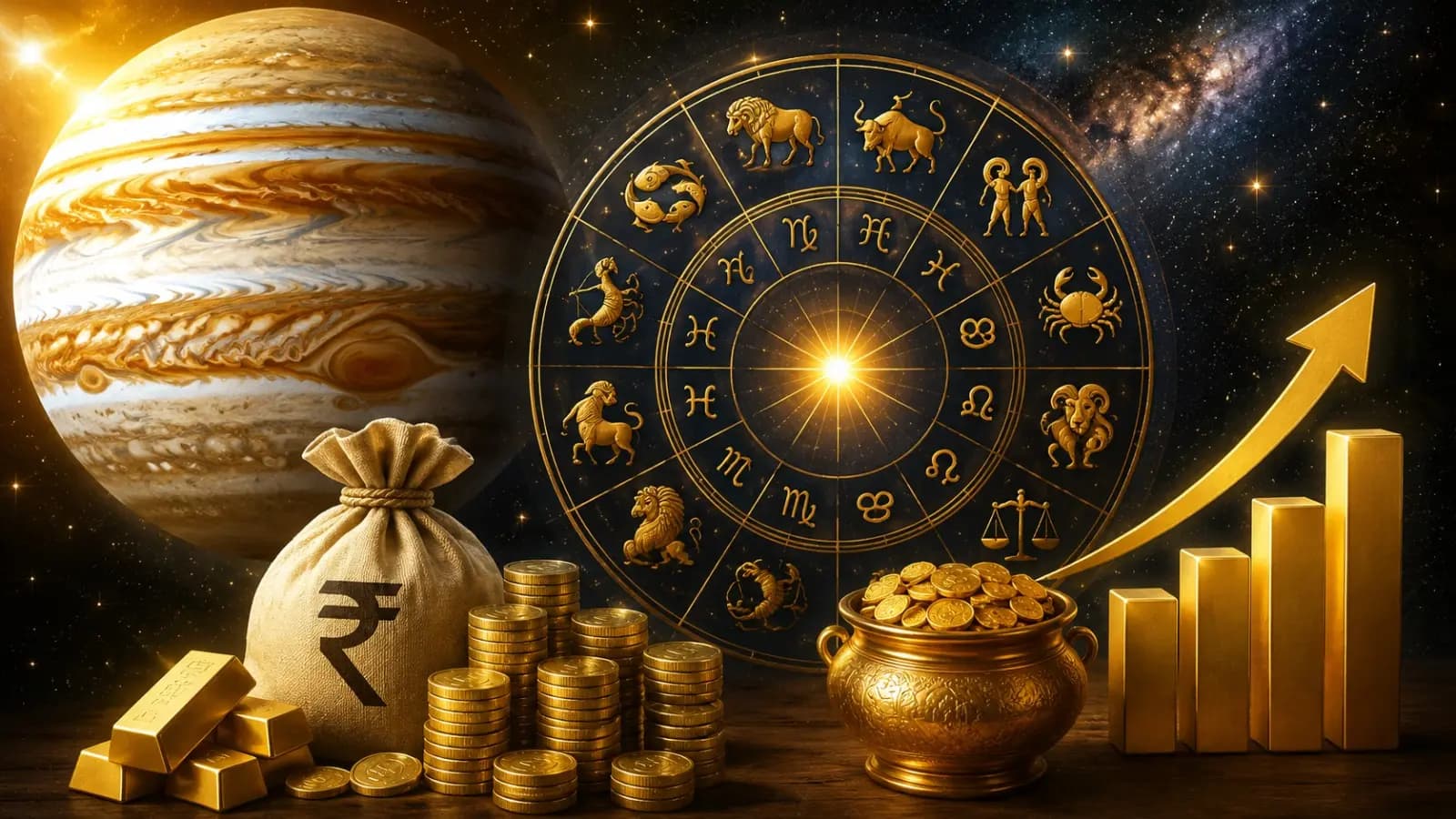 Guru Gochar 2026: Jupiter Ashlesha Nakshatra Transit on August 19 these Zodiac Signs will get Career Money Growth