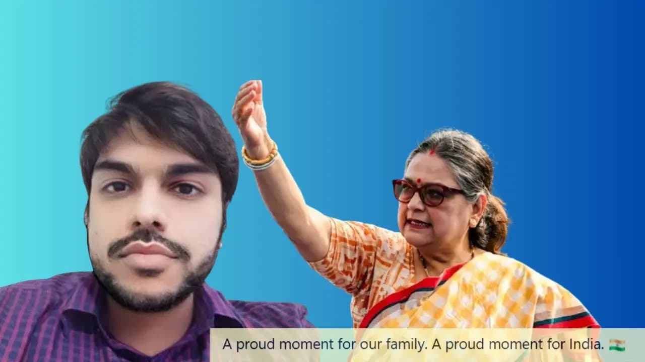 NCPI Kakoli Ghosh Dastidar:  MPs son social media post wrote A proud moment for our family here what happened