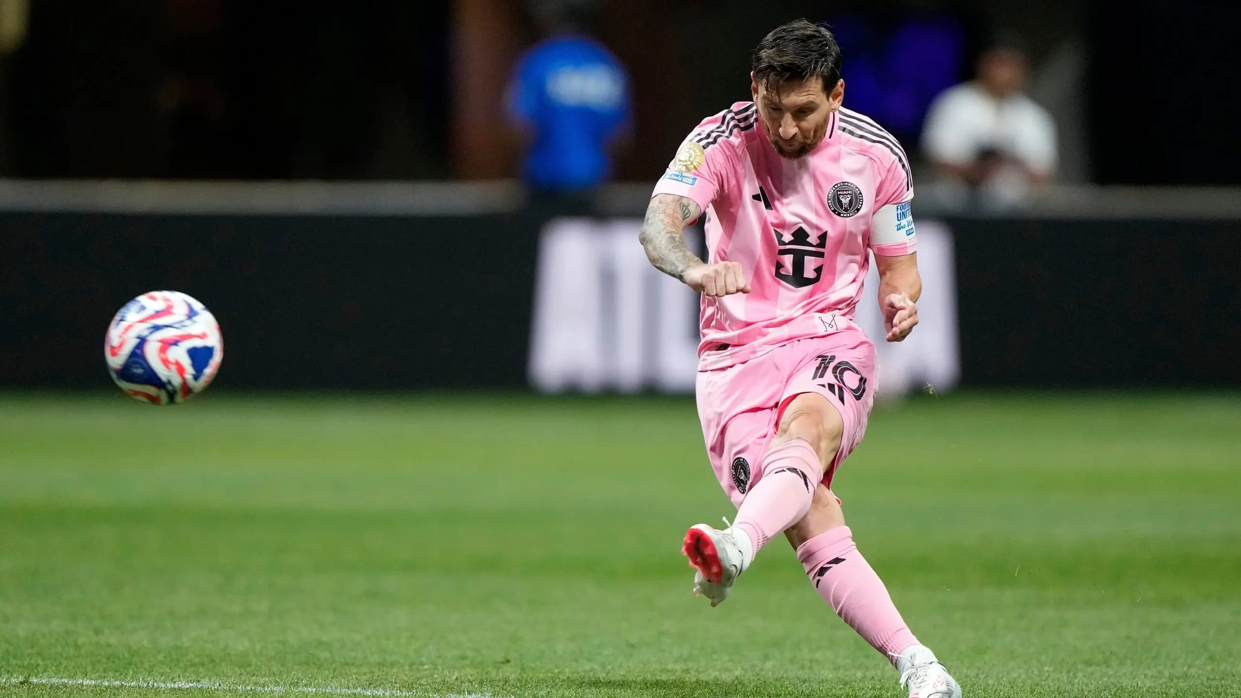 Lionel Messi makes emotional return to football after father's death 