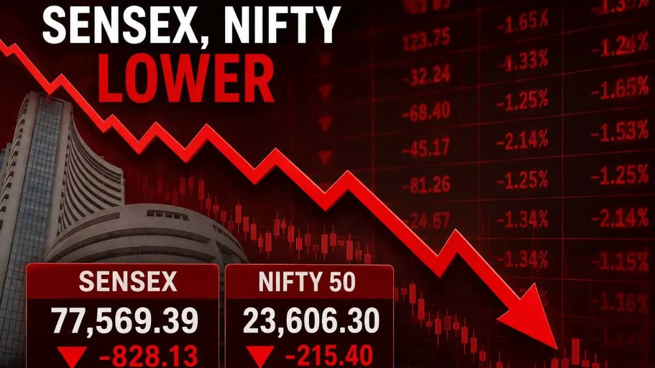 Stock Market Big Update: Sensex, Nifty Fall on Rising Crude Oil Prices; IT, Consumer Stocks Offer Support