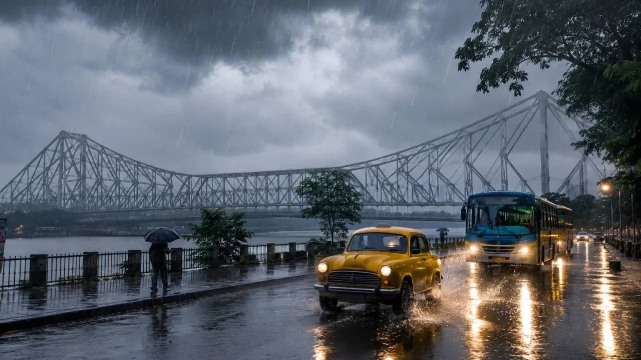 Kolkata Weather Today: Rainy Skies Ahead as IMD Predicts Intense Spells for Next 24 Hours