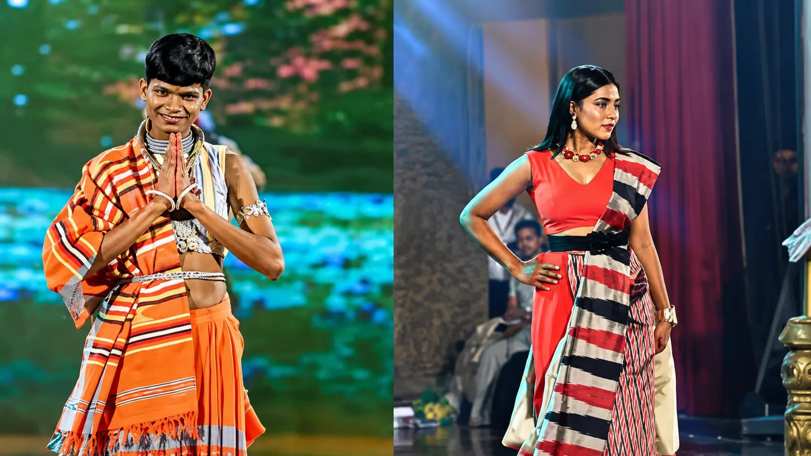 Forgetting the revolution ultra-left leader stole the show at a Chhattisgarh fashion event