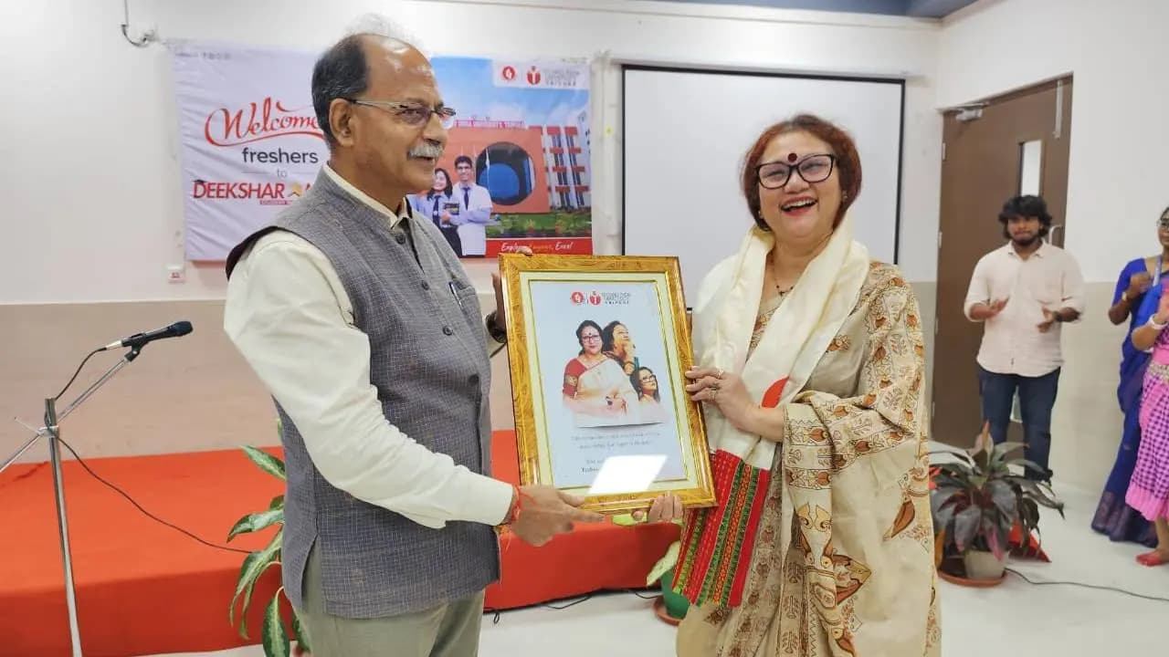 Grand Welcome for Freshers as Techno India University Tripura Hosts Diksharambh