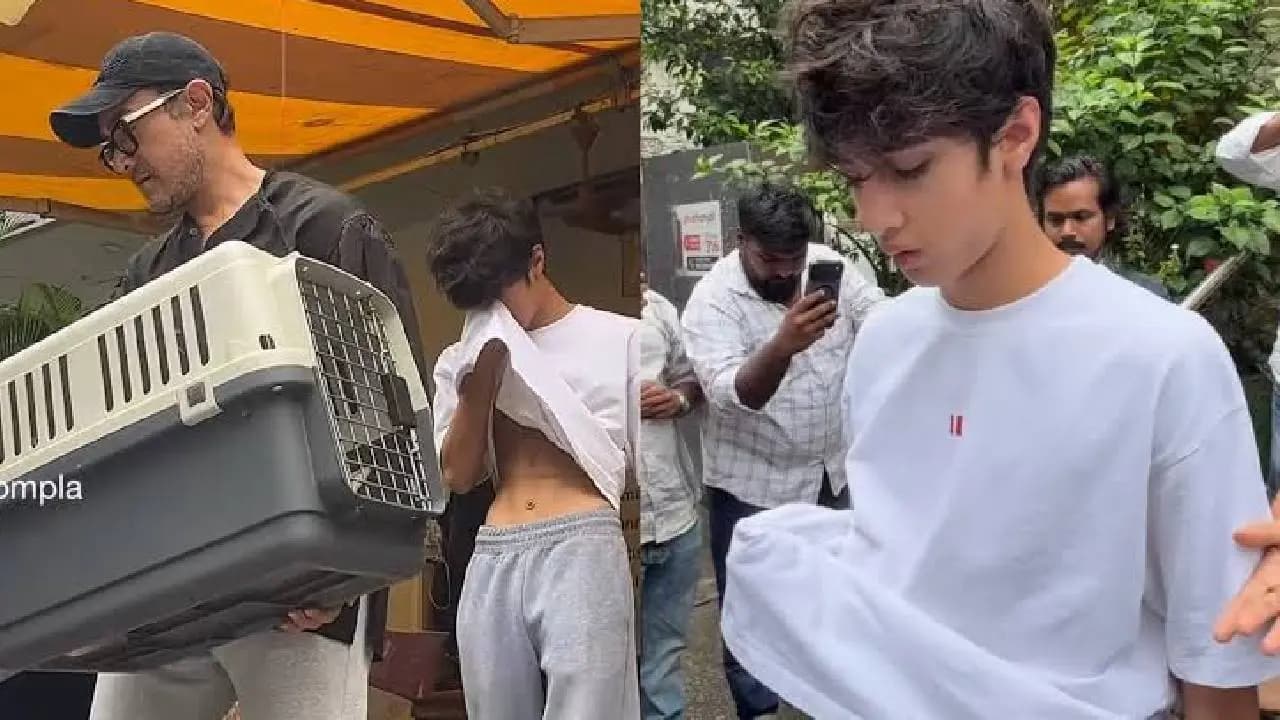 Aamir Khan and Kiran Rao son Azad in tears at Mumbai pet clinic