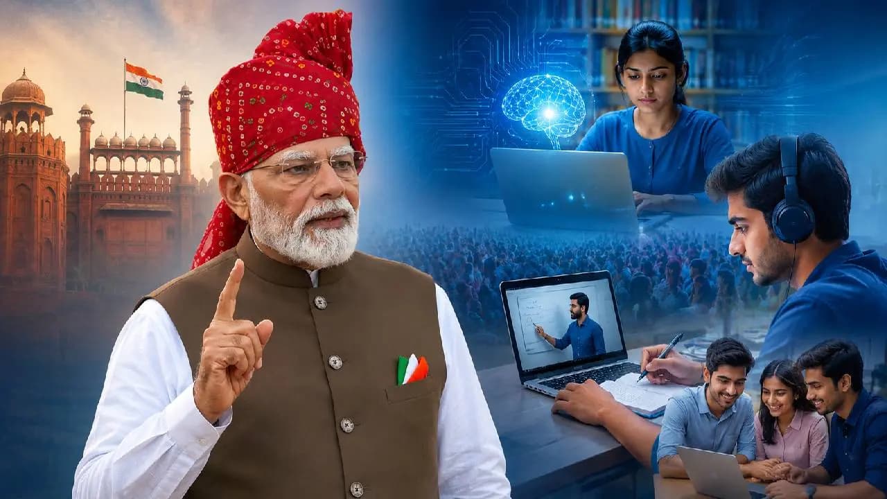 Independence Day 2026: PM Narendra Modi big Announcement for Gen Z Free Coaching Classed and AI Training