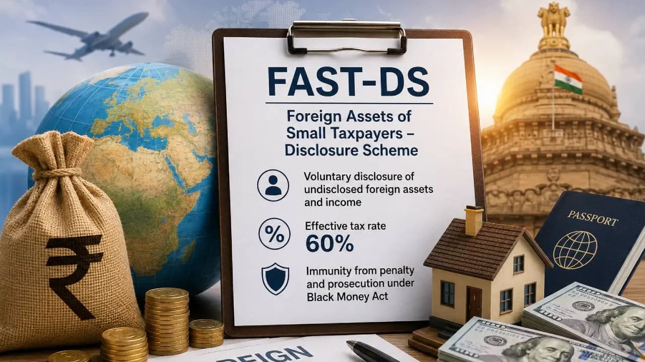 Foreign Assets Disclosure Scheme 2026: Pay 60% Tax, Get Immunity Under Black Money Act