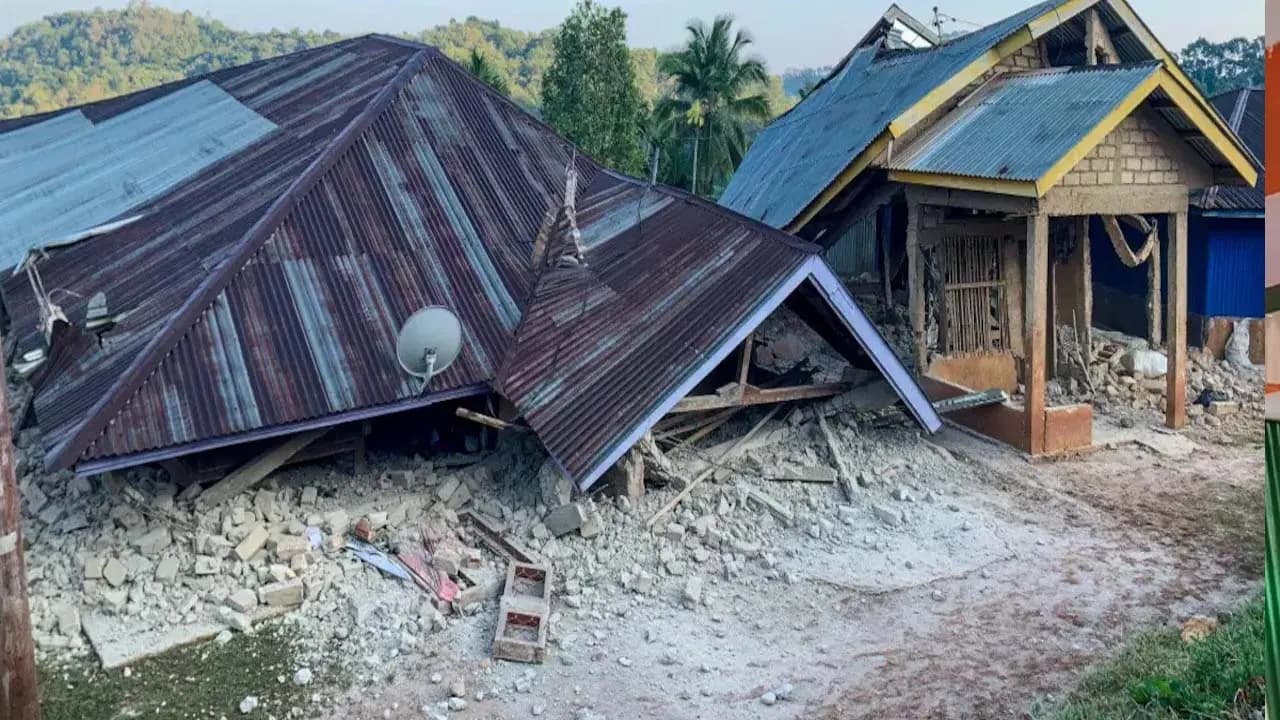 Indonesia Anather Earthquake: After the morning tremor another powerful earthquake has struck Indonesia this time quake hit North Sumatra raising fears of extensive damage