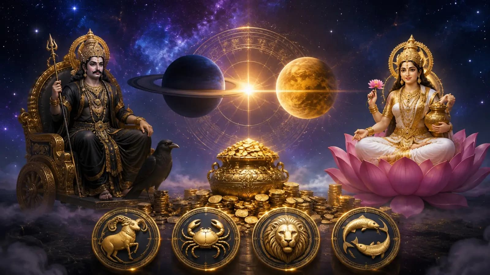 Shukra Shani Pratiyuti Yog August 2026  four Zodiac Signs get immense Money Luck