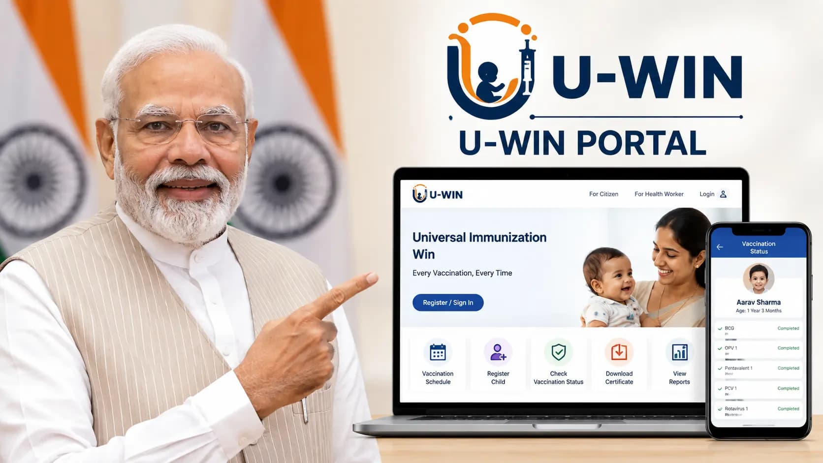 Child Vaccination Details Online: Lost your child's vaccination card? No need to Worry; Vaccination Details are Available Online on U-WIN