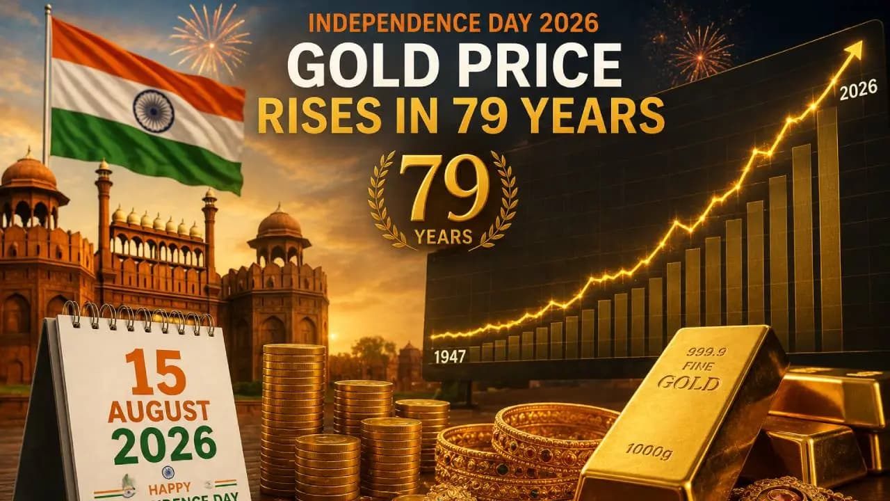 Independence Day 2026: From 89 to 1,54,500-Gold Price Surges 1,73,500% in 79 Years