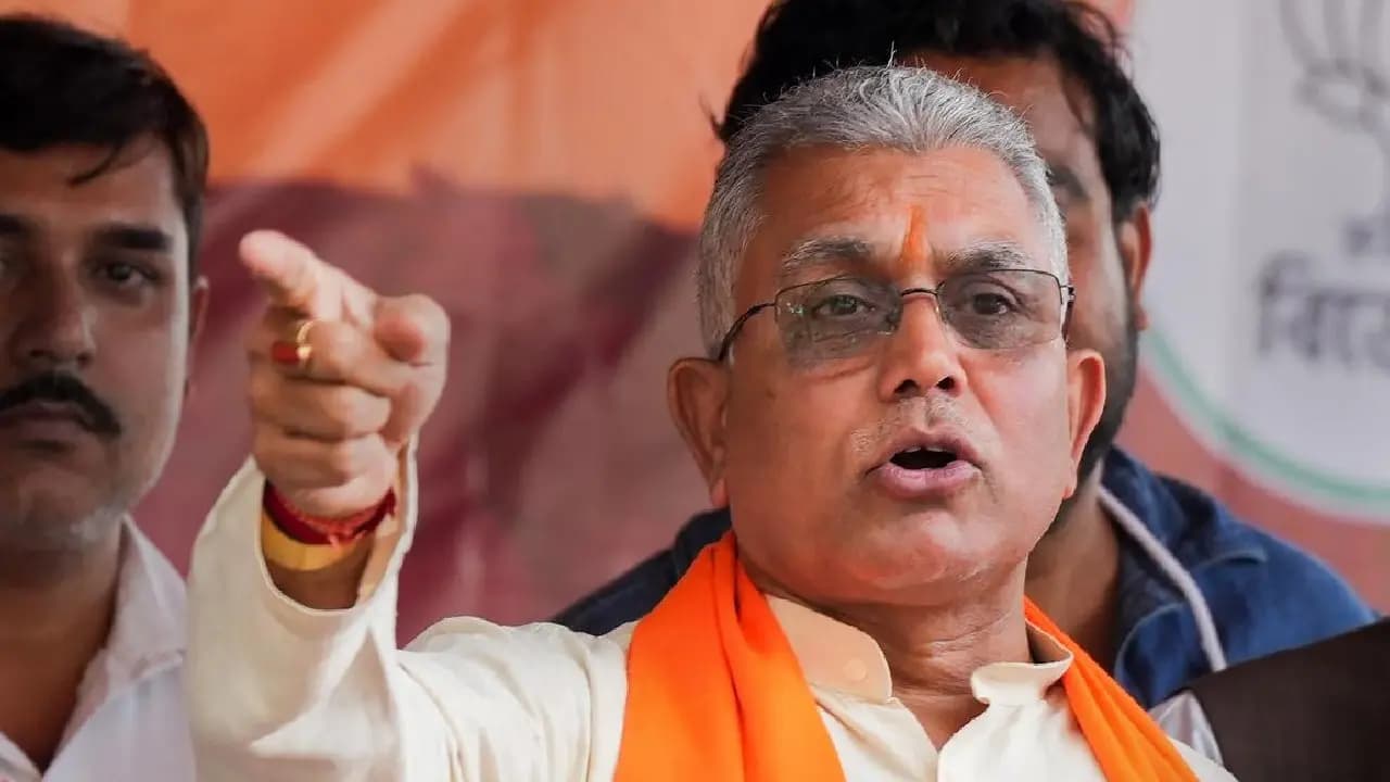 BJP Dilip Ghosh recation on congress leader-son death case 
