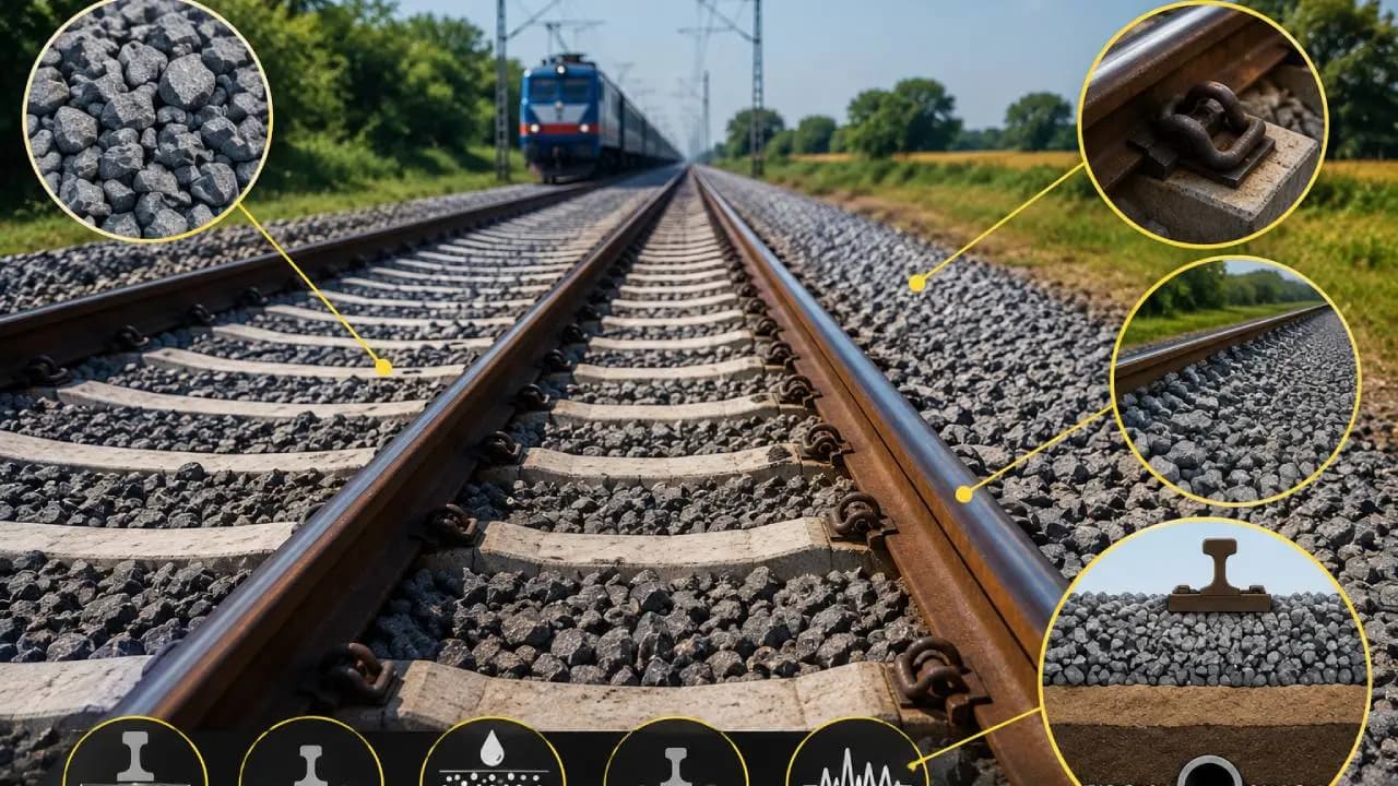 Why Railway Tracks Are Covered in Small Stones: The Engineering Behind Track Ballast