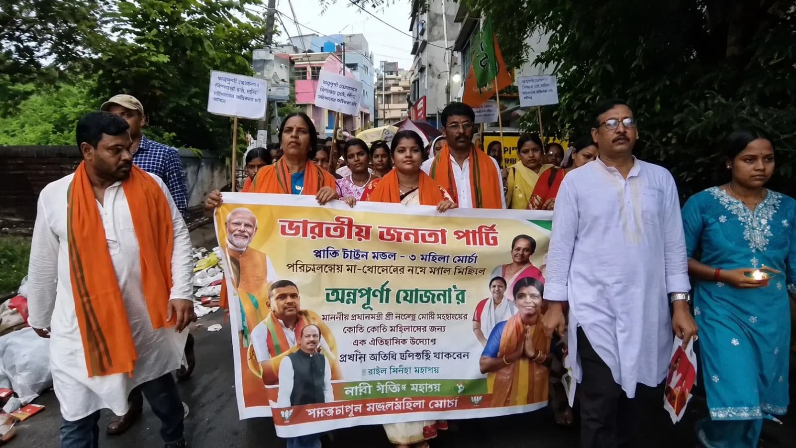 Annapurna Yojana Allowance Credited: BJP Holds Grand Victory Rally in Kandi as Women Receive 3,000 via Annapurna Yojana