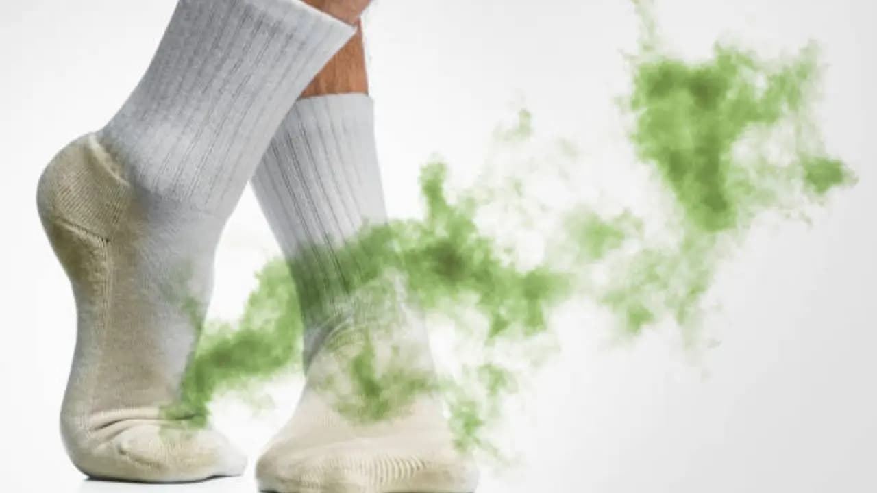 Monsoon foot care: remove bad smell from legs caused by damp shoes and socks