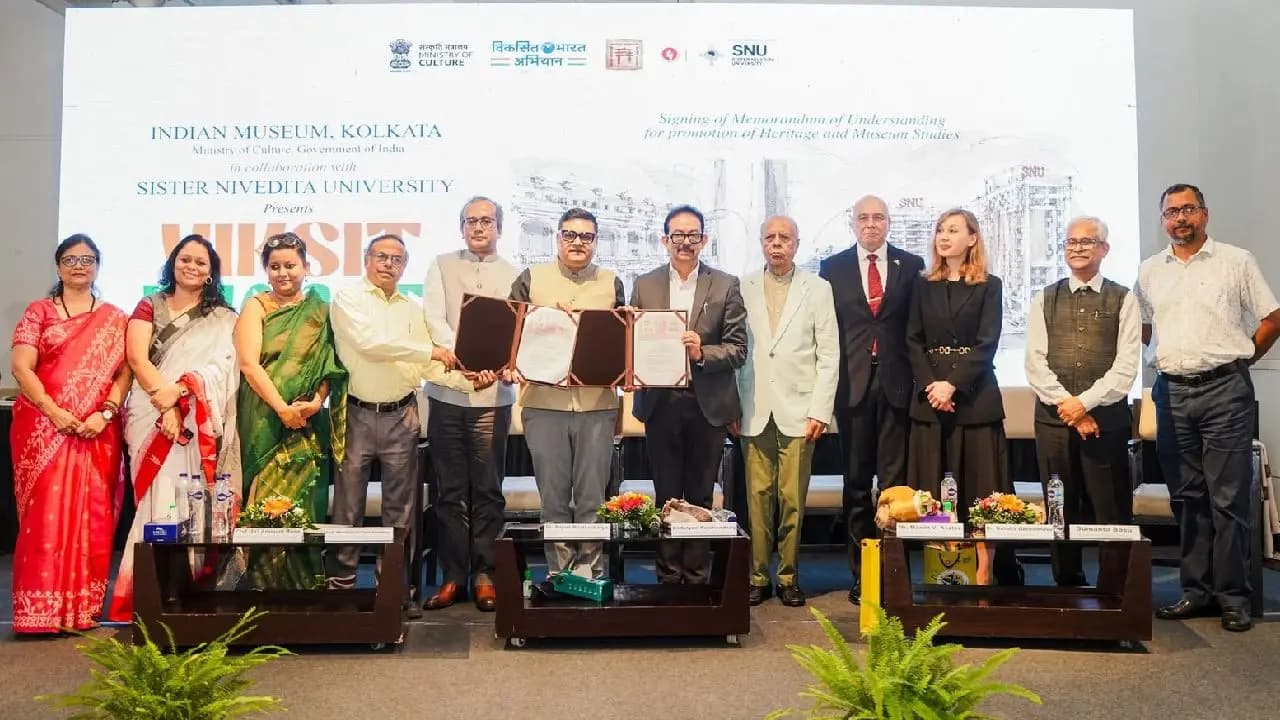 Memorandum of Understanding between Indian Museum Kolkata and Sister Nivedita University for the promotion of Heritage and Museum Studies