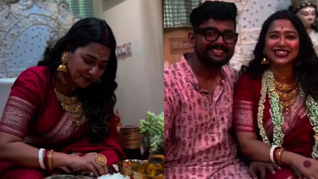 Sohini sarkar baby shower event shovan ganguly was there with her