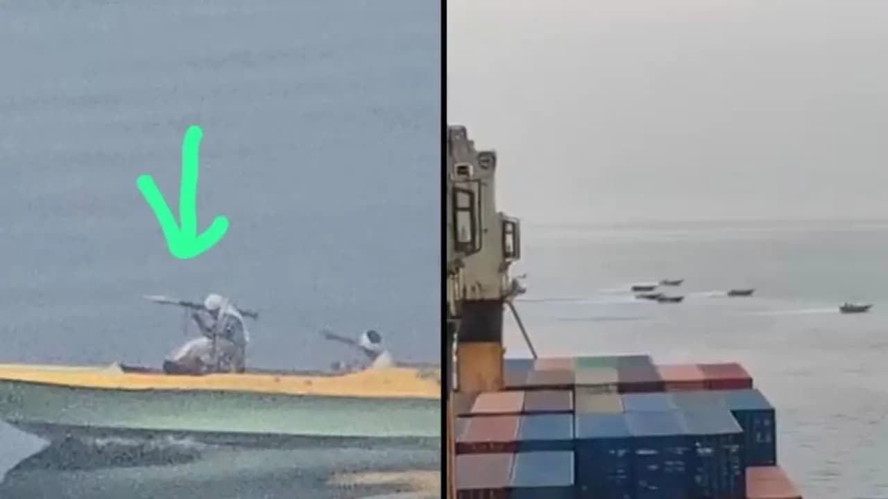 Attack on Indian Sailors: Seafarers Union Shares Video Of IRGC Attack On Indian Crew In Hormuz which shows RPG Fire Panic On Deck