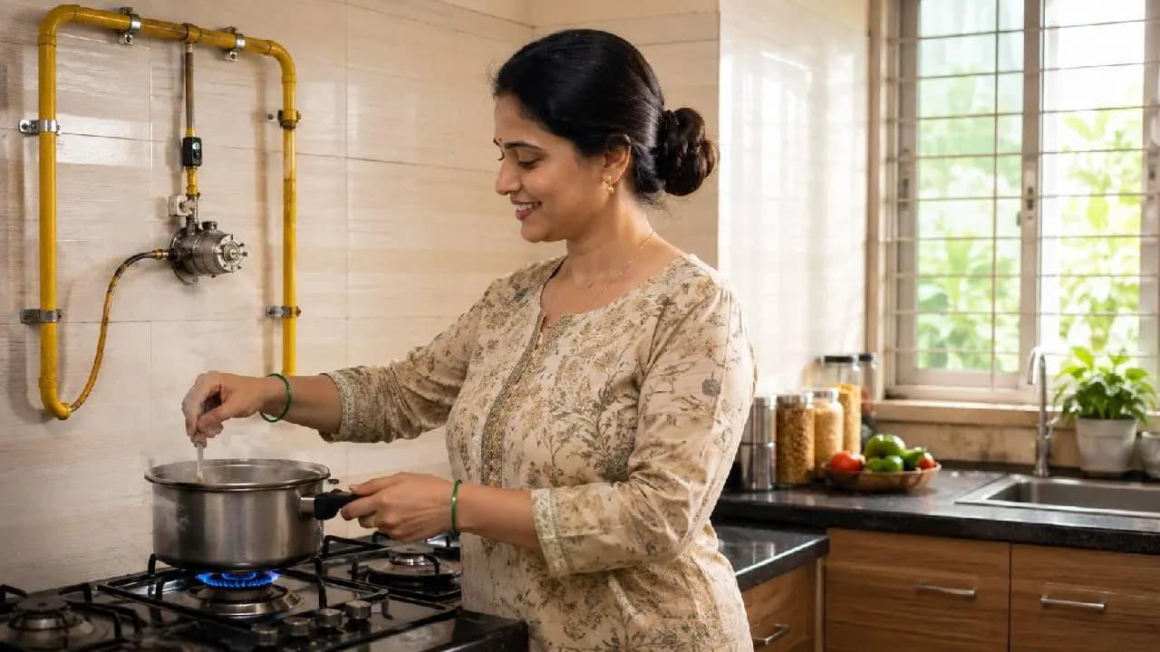 LPG Cylinder Booking Ends as Piped Cooking Gas Set to Reach Homes Check Cost and Availability