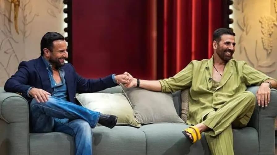 Akshay Kumar and Saif Ali Khan Share Hilarious Moments on KBC 18 Sets Ahead of Haiwaan Release